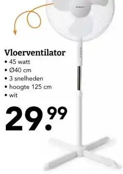 Blokker Vloerventilator aanbieding