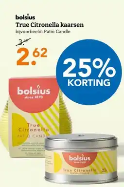 Blokker bolsius True Citronella kaarsen aanbieding