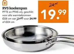 Blokker RVS koekenpan aanbieding