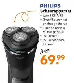 Blokker PHILIPS Scheerapparaat aanbieding