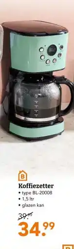 Blokker Koffiezetter aanbieding
