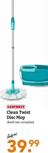 Blokker Clean Twist Disc Mop aanbieding