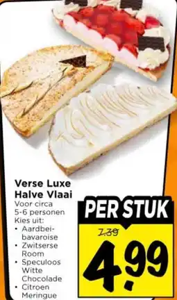 Vomar Voordeelmarkt Verse Luxe Halve Vlaai aanbieding