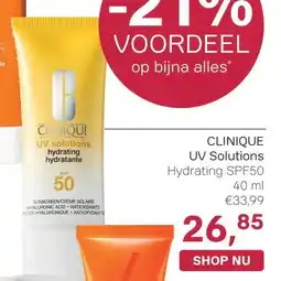 Pour Vous CLINIQUE UV Solutions aanbieding