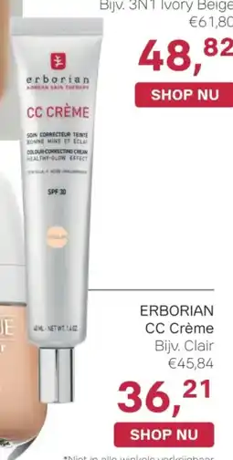 Pour Vous Erborian cc crème aanbieding