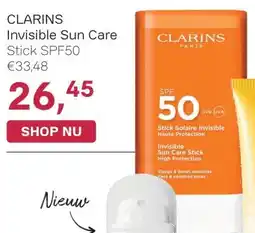 Pour Vous Clarins invisible sun care aanbieding