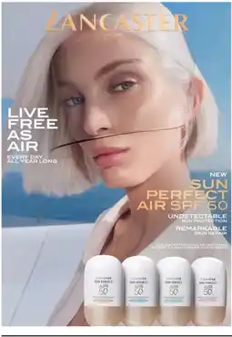 Pour Vous Lancaster Sun perfect air spf 50 aanbieding