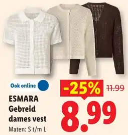 Lidl Esmara Gebreid dames vest aanbieding
