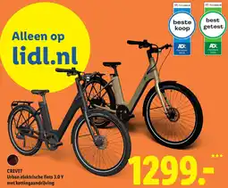 Lidl Crivit Urban elektrische fiets 3.0 Y aanbieding