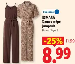 Lidl Esmara Dames crêpe jumpsuit aanbieding