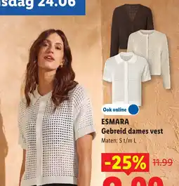 Lidl Esmara Gebreid dames vest aanbieding