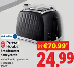 Lidl Russell Hobbs Broodrooster honeycomb aanbieding