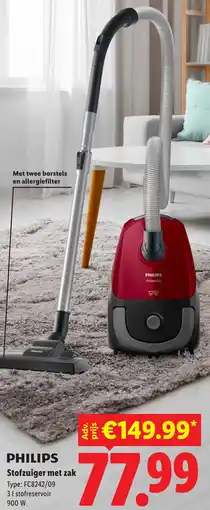 Lidl Philips Stofzuiger met zak aanbieding