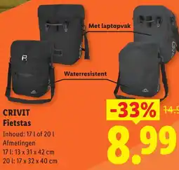 Lidl Crivit Fietstas aanbieding