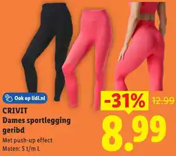 Lidl Crivit Dames sportlegging geribd aanbieding