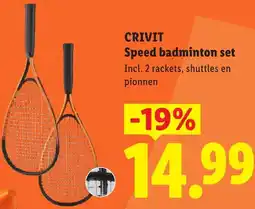 Lidl Crivit Speed badminton set aanbieding