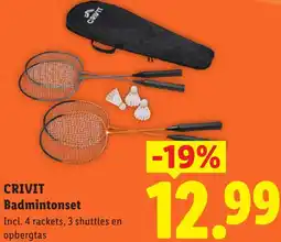 Lidl Crivit Badmintonset aanbieding