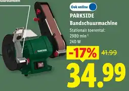 Lidl Parkside Bandschuurmachine aanbieding