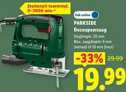 Lidl Parkside Decoupeerzaag aanbieding