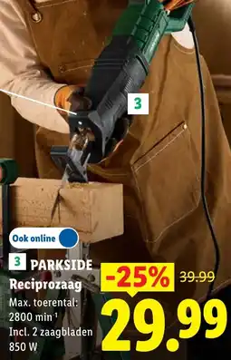 Lidl Parkside Reciprozaag aanbieding