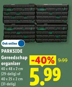 Lidl Parkside Gereedschap organizer aanbieding