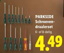 Lidl Parkside Schroevendraaierset aanbieding