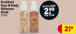 Kruidvat Kruidvat Face & Body Shimmer Fluid aanbieding