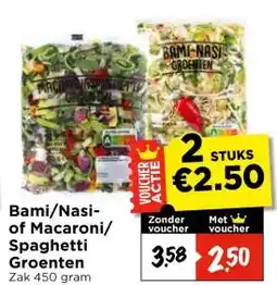 Vomar Voordeelmarkt Bami/Nasi- of Macaroni/ Spaghetti Groenten aanbieding