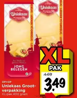 Vomar Voordeelmarkt Uniekaas Groot- verpakking aanbieding