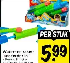 Vomar Voordeelmarkt Water- en raket- lanceerder in 1 aanbieding