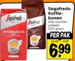 Vomar Voordeelmarkt Segafredo Koffie- bonen aanbieding