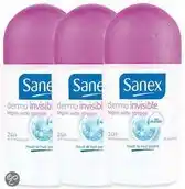 Bol.com Sanex deo roll-on invisible a3 50 ml aanbieding