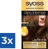 Bol.com Syoss Oleo Intense - Haarverf - 5-86 - Licht Bruin - 115ml x 3 aanbieding