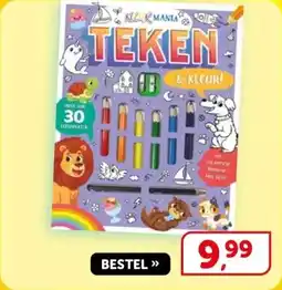 Boekenvoordeel Teken kleur kleurmania aanbieding