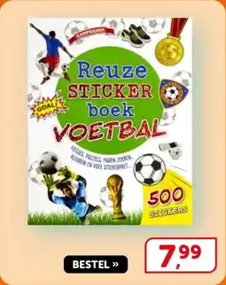Boekenvoordeel Reuze sticker boek voetbal aanbieding