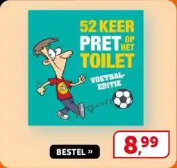 Boekenvoordeel 52 keer pret op het toilet voetbal editie aanbieding