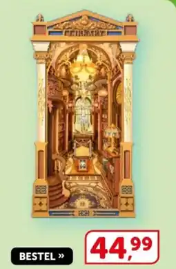 Boekenvoordeel Robotime book nook library of wonders aanbieding
