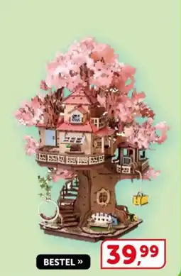 Boekenvoordeel Robotime sakura tree house aanbieding