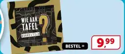 Boekenvoordeel Wie aan tafel? borreltijd aanbieding