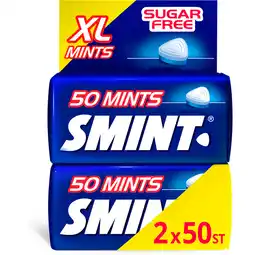 Jumbo Smint XL Peppermint Suikervrij Duopack 2 x 50 stuks aanbieding