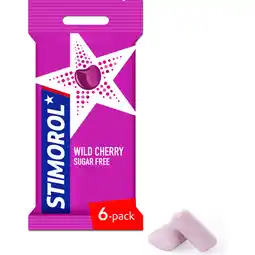 Jumbo Stimorol Wild Cherry Flavour Sugar Free 6 x 14 g aanbieding