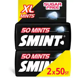 Jumbo Smint XL Blackmint Suikervrij Duopack 2 x 50 stuks aanbieding