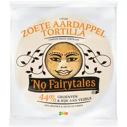 Jumbo No Fairytales Zoete Aardappel Tortilla 5 Stuks 200 g aanbieding