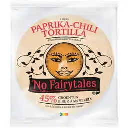 Jumbo No Fairytales Paprika-Chili Tortilla 5 Stuks 200 g aanbieding