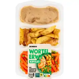 Jumbo Jumbo Wortel Erwt met Kipfilet 500 g aanbieding