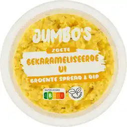 Jumbo Jumbo's Zoete Gekarameliseerde Ui Groente Spread & Dip 150 g aanbieding