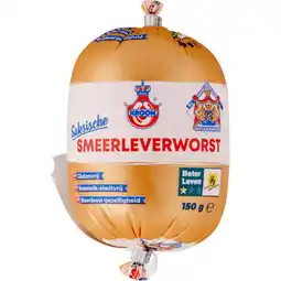 Jumbo Kroon Saksische Smeerleverworst 150 g aanbieding
