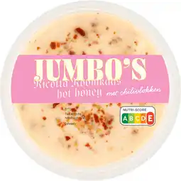 Jumbo Jumbo's Ricotta Roomkaas Hot Honey met Chilivlokken 140 g aanbieding