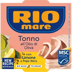 Jumbo Rio Mare Tonijn in olijfolie citroen zwarte peper 120g aanbieding