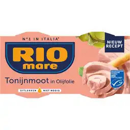 Jumbo Rio Mare Tonijnmoot in olijfolie 2x65g MSC aanbieding